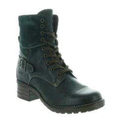 Crave Combat Boot -Fashion Shoe Store 16023 TEAL l