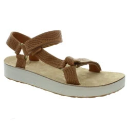 Teva Midform Universal Geometric Platform Sandal -Fashion Shoe Store 22532 TAN l