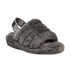 Ugg Fluff Yeah Slipper -Fashion Shoe Store 24617 CHARCOAL l