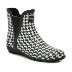 London Fog Picadilly Rain Boot -Fashion Shoe Store 25326 HNDSTOOTH l