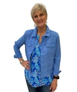 Lulu B Linen Jacket -Fashion Shoe Store 25858 BPW l