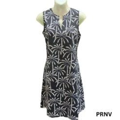 Lulu B V- Neck Cut Swing Dress -Fashion Shoe Store 26207 PRNV l