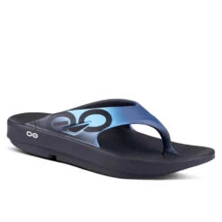 OOfos Unisex Ooriginal Sport Sandal -Fashion Shoe Store 27450 BLKAZUL l