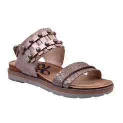 Otbt Flat Sandals -Fashion Shoe Store 27984 SILVER l