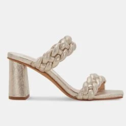 Dolce Vita Paily Heels -Fashion Shoe Store 28047 LTGOLD l