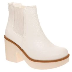 Clue- 7 Booty -Fashion Shoe Store 28423 603WHITE l