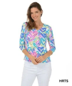 3/4 Sleeve Top 10 3/4 Sleeve Top -Fashion Shoe Store 31739 HRTS l