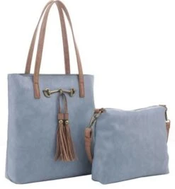 Two In One Tote -Fashion Shoe Store 32312 DENIM l