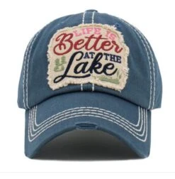 Lake Cap -Fashion Shoe Store 32485 BLUE l